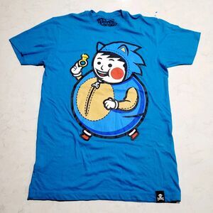 Johnny Cupcakes Sonic The Hedgehog Small T-Shirt BLUE NWOT